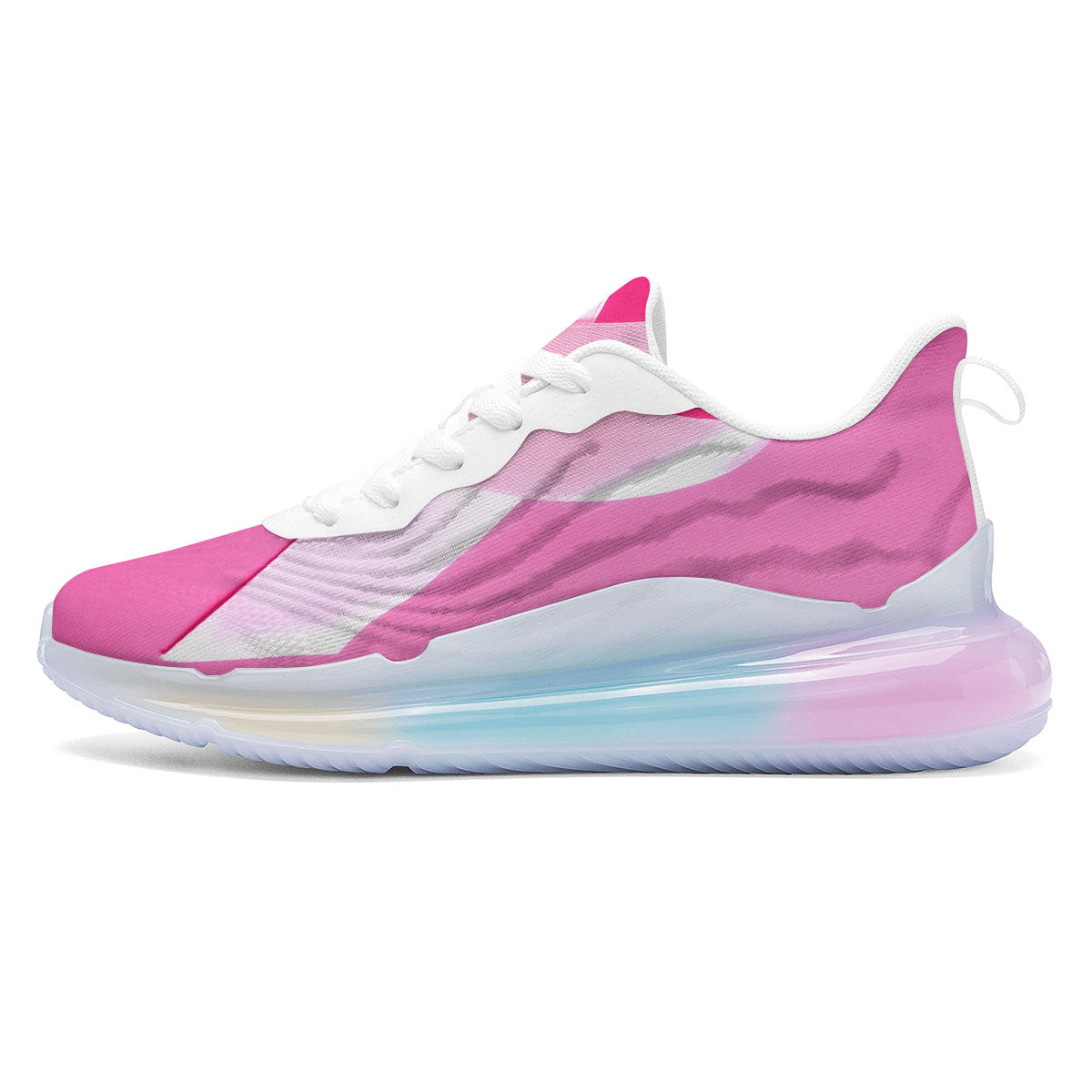 Cancer Breast Little Ribbon Print Running Sneakers-grizzshop