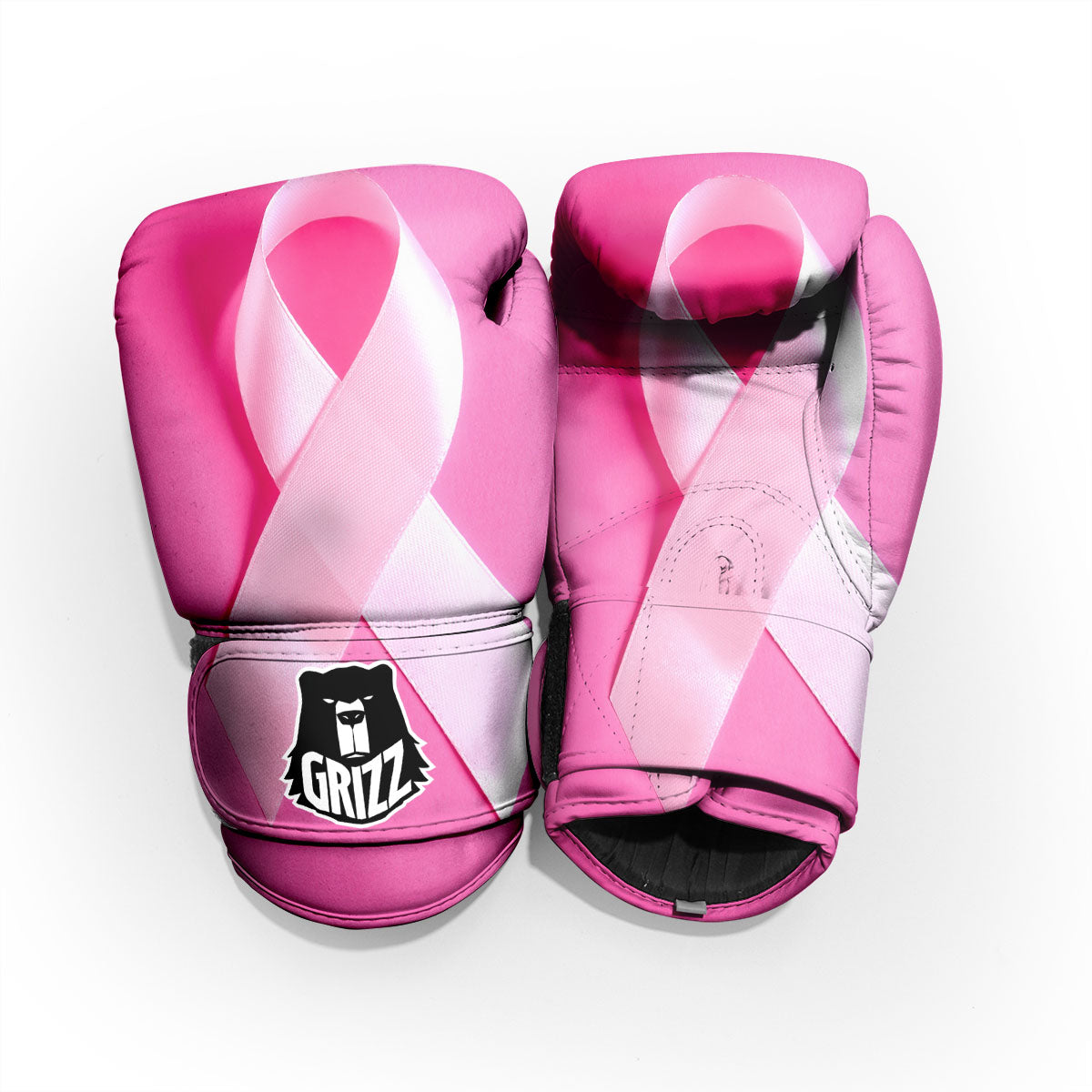 Cancer Breast Little Ribbon Print Pro Boxing Glove
