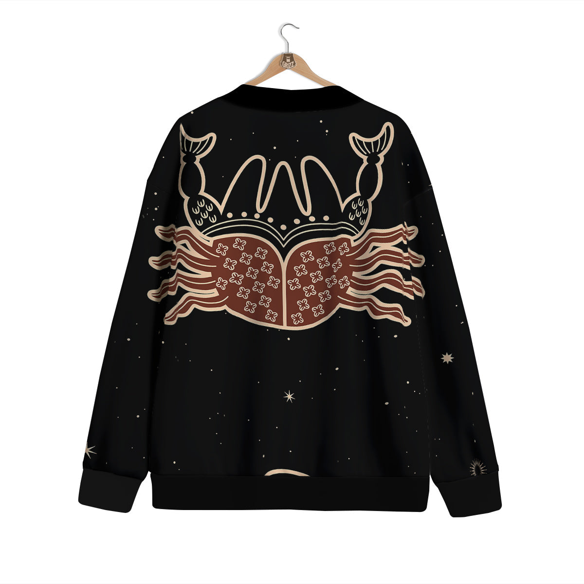 Cancer Constellation Print Cardigan-grizzshop