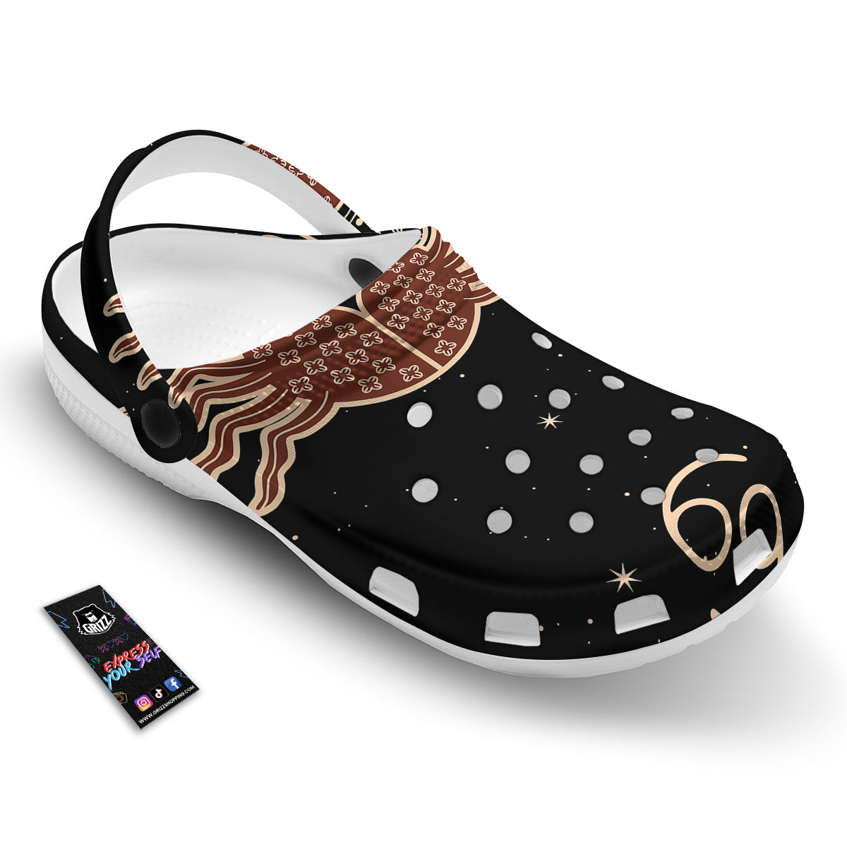 Cancer Constellation Print Clog-grizzshop