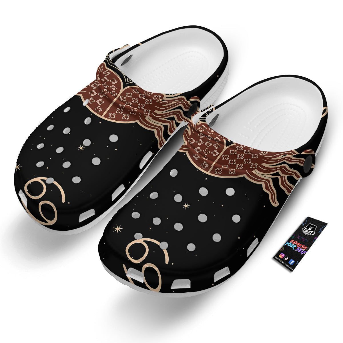 Cancer Constellation Print Clog-grizzshop