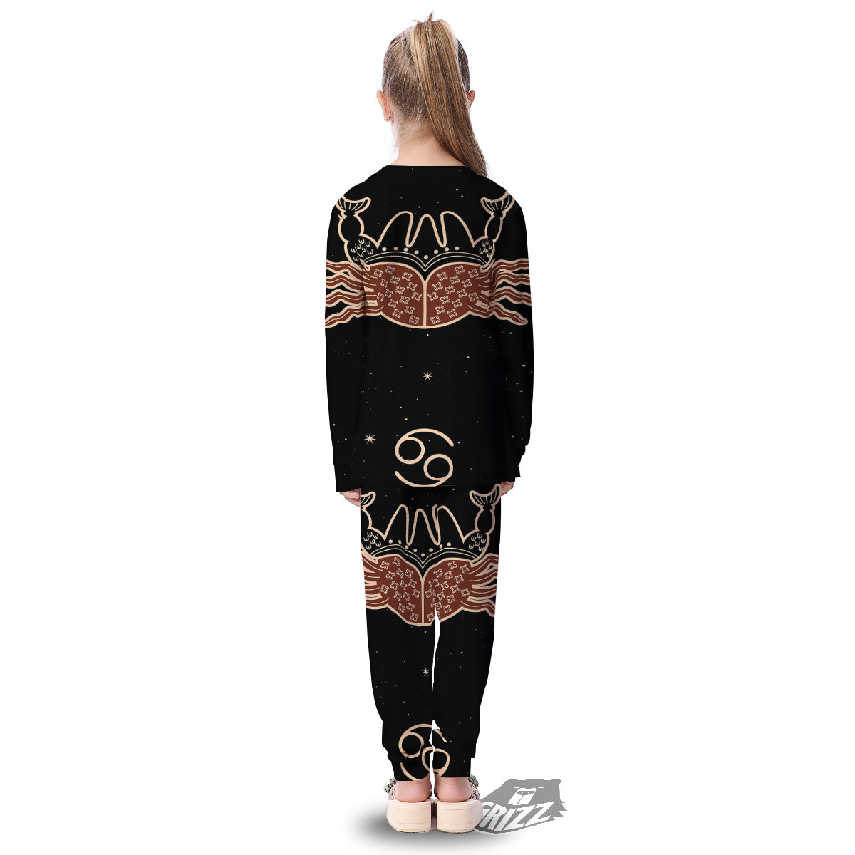 Cancer Constellation Print Kid's Pajamas-grizzshop