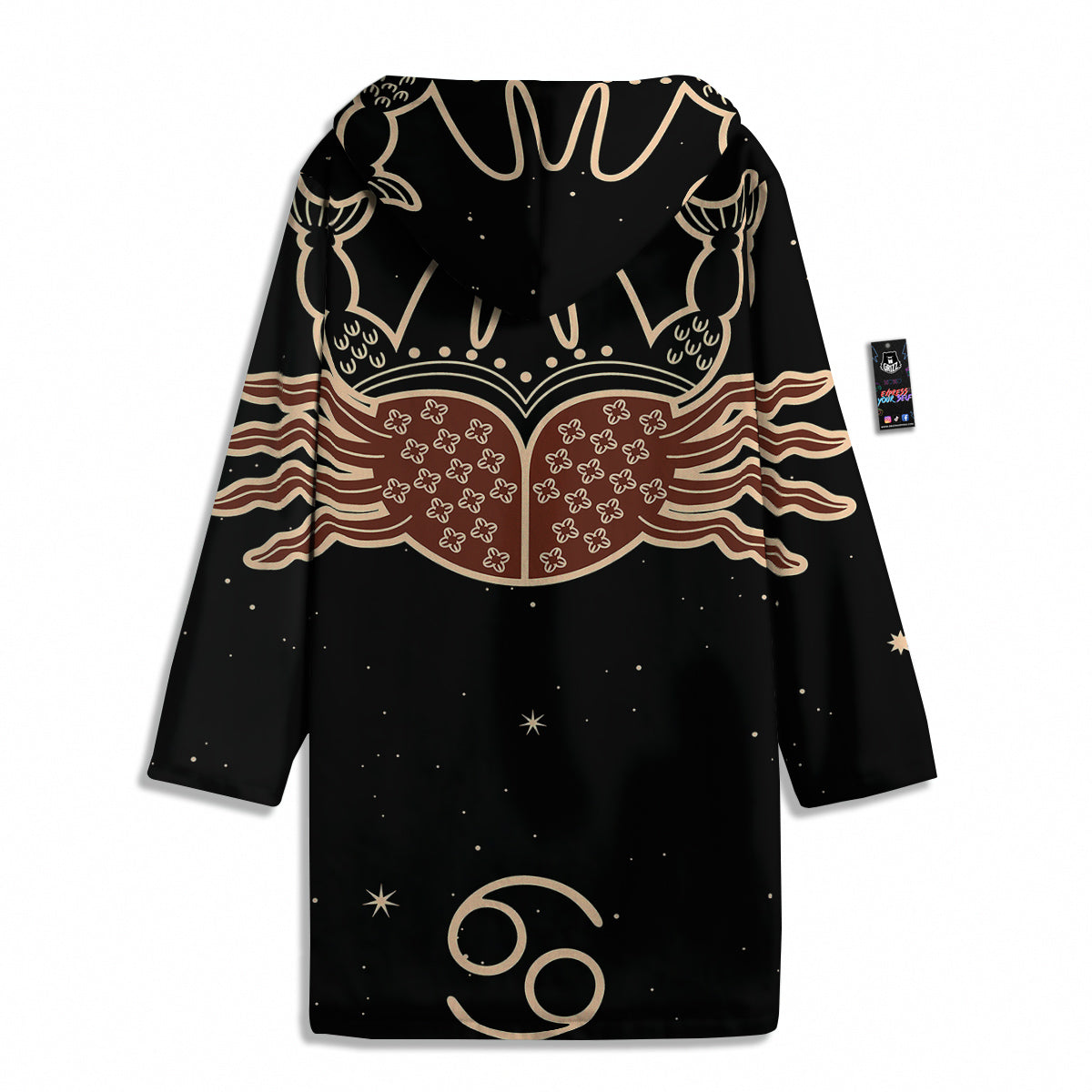Cancer Constellation Print Men's Windbreaker Jacket-grizzshop