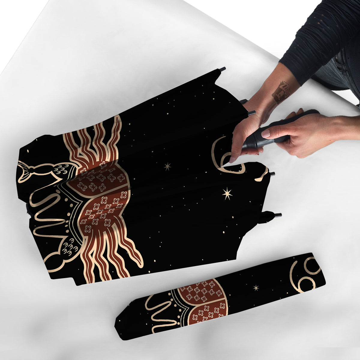 Cancer Constellation Print Umbrella-grizzshop