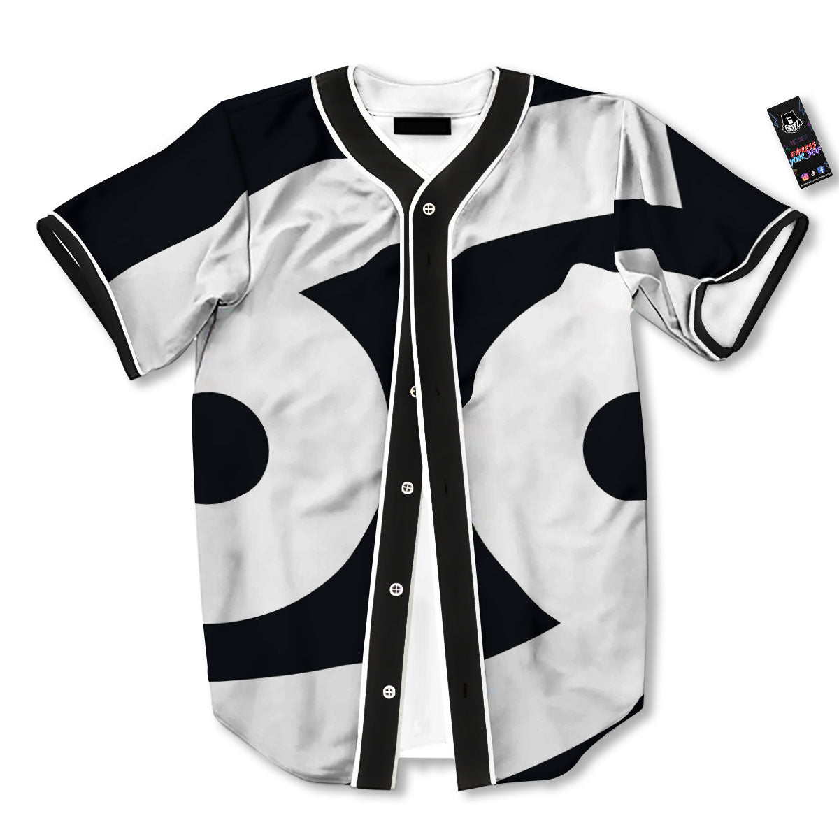 Cancer Sign White And Black Print Baseball Jersey-grizzshop