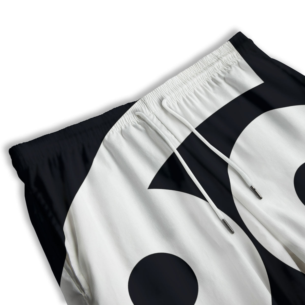 Cancer Sign White And Black Print Men's Athletic Shorts