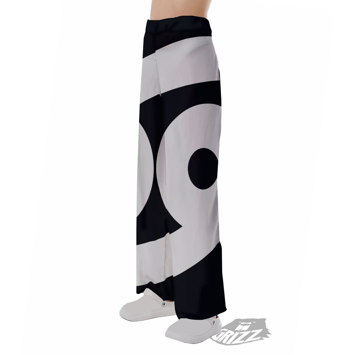 Cancer Sign White And Black Print Pajama Pants-grizzshop