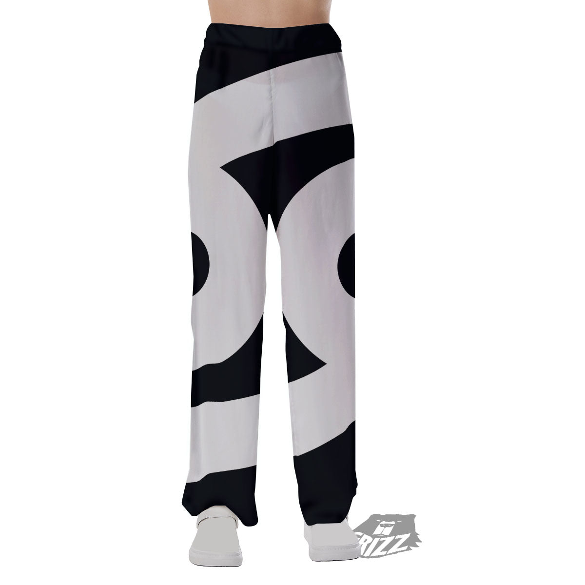 Cancer Sign White And Black Print Pajama Pants-grizzshop