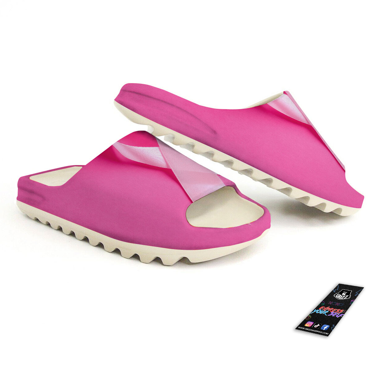 Cancer Breast Little Ribbon Print Sandals-grizzshop
