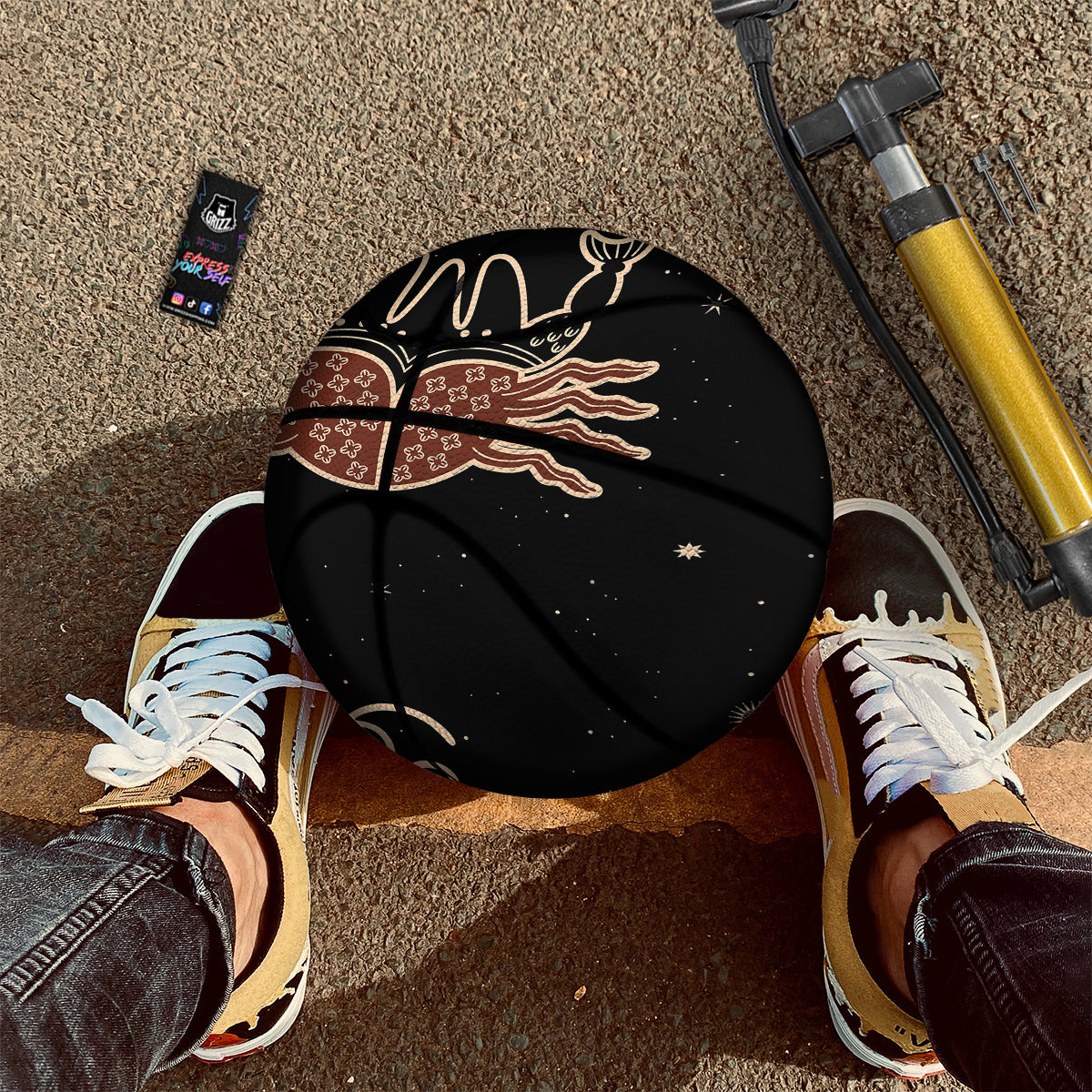 Cancer Constellation Print Basketball