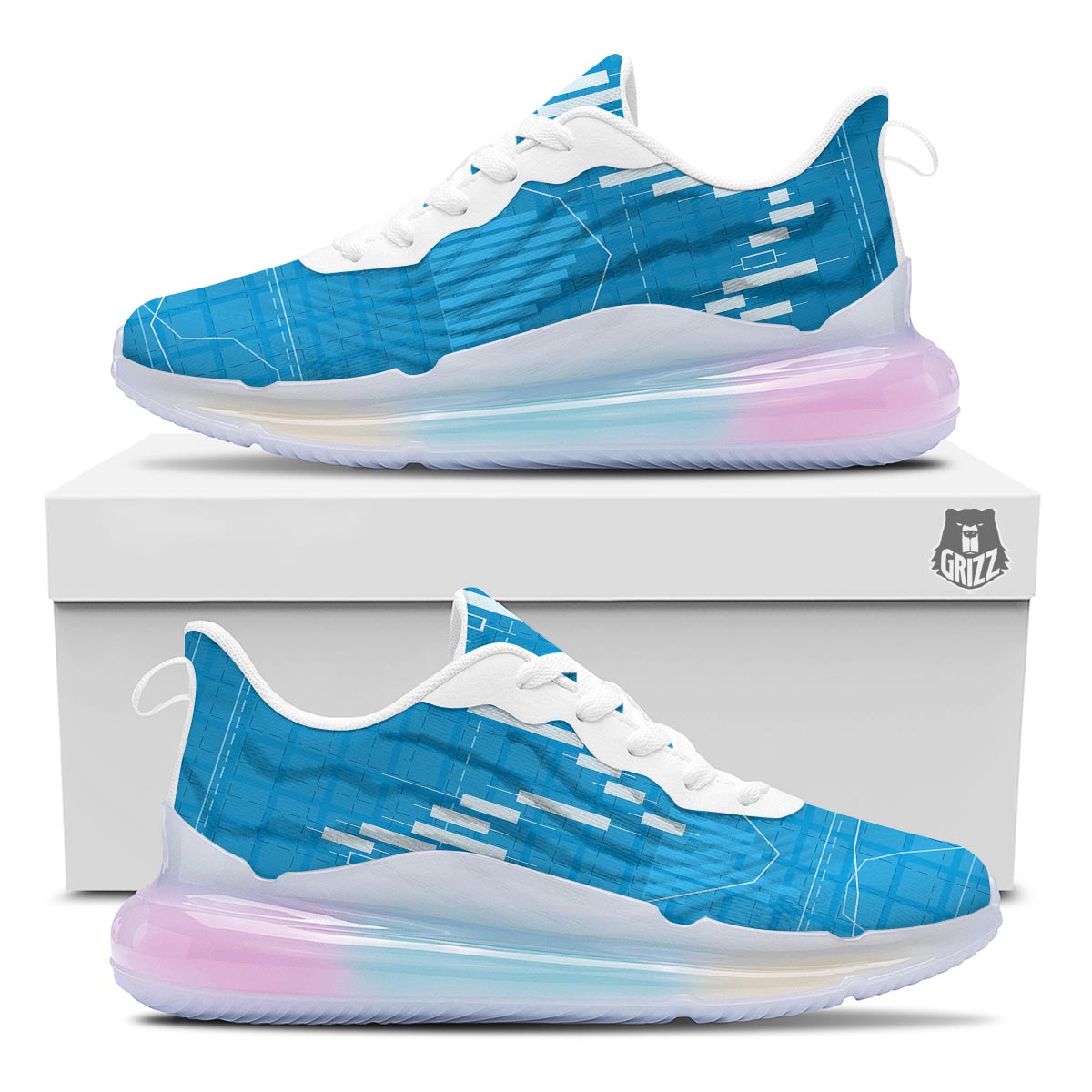 Candlestick Stock Market Print Running Sneakers-grizzshop