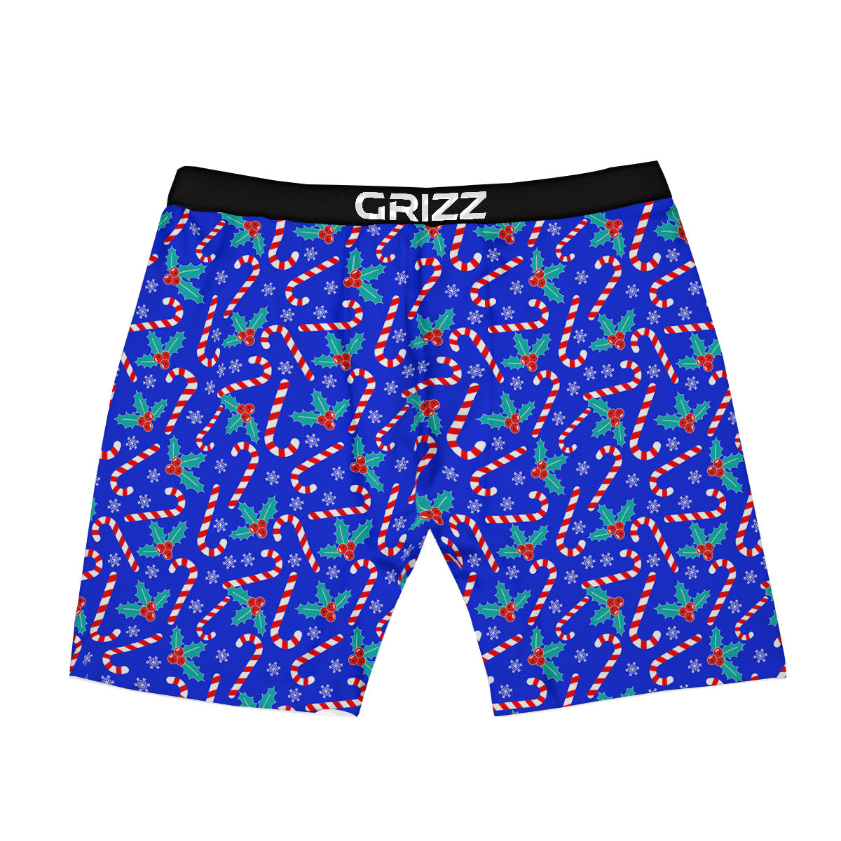 Candy And Christmas Berry Print Pattern Boxer Briefs-grizzshop