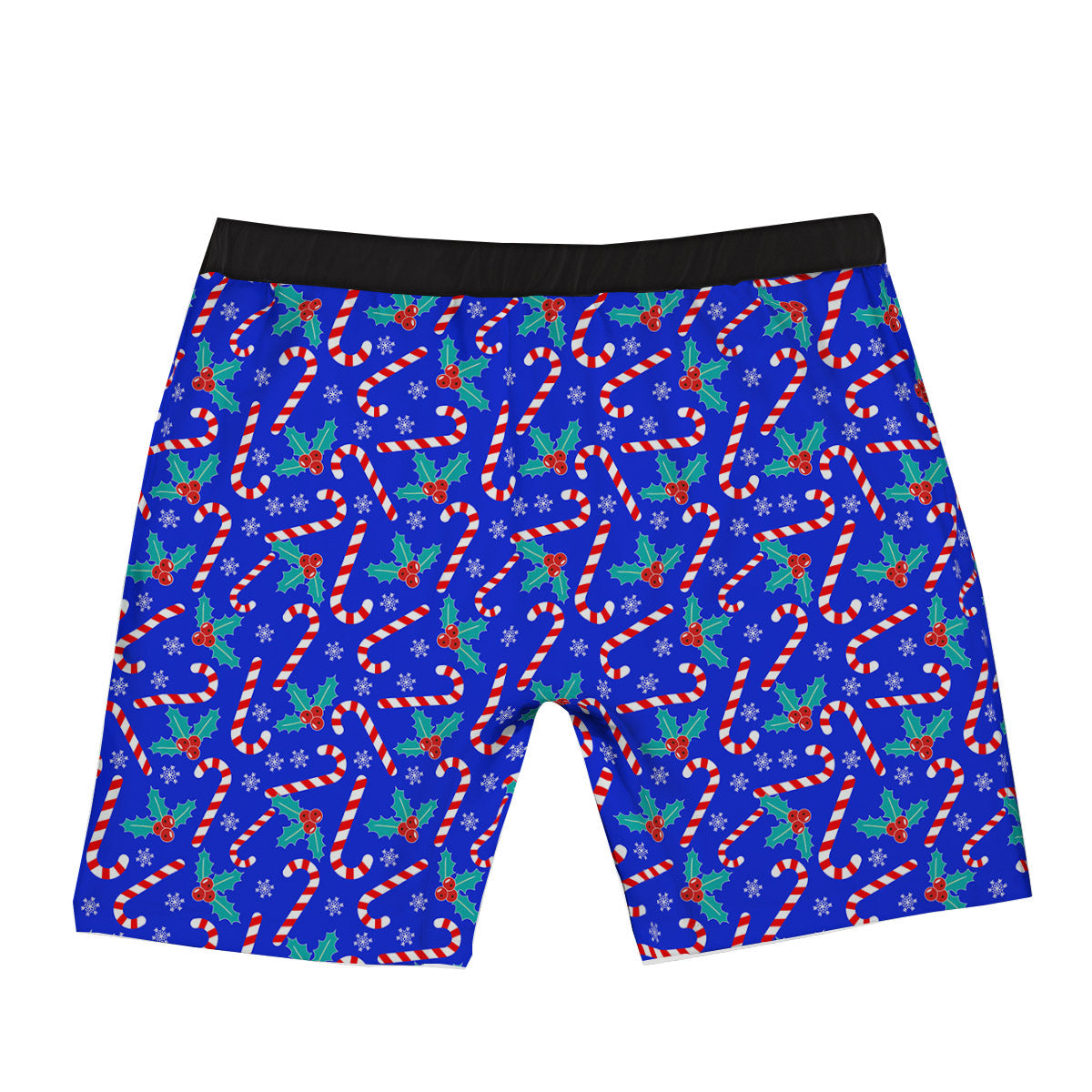 Candy And Christmas Berry Print Pattern Boxer Briefs-grizzshop