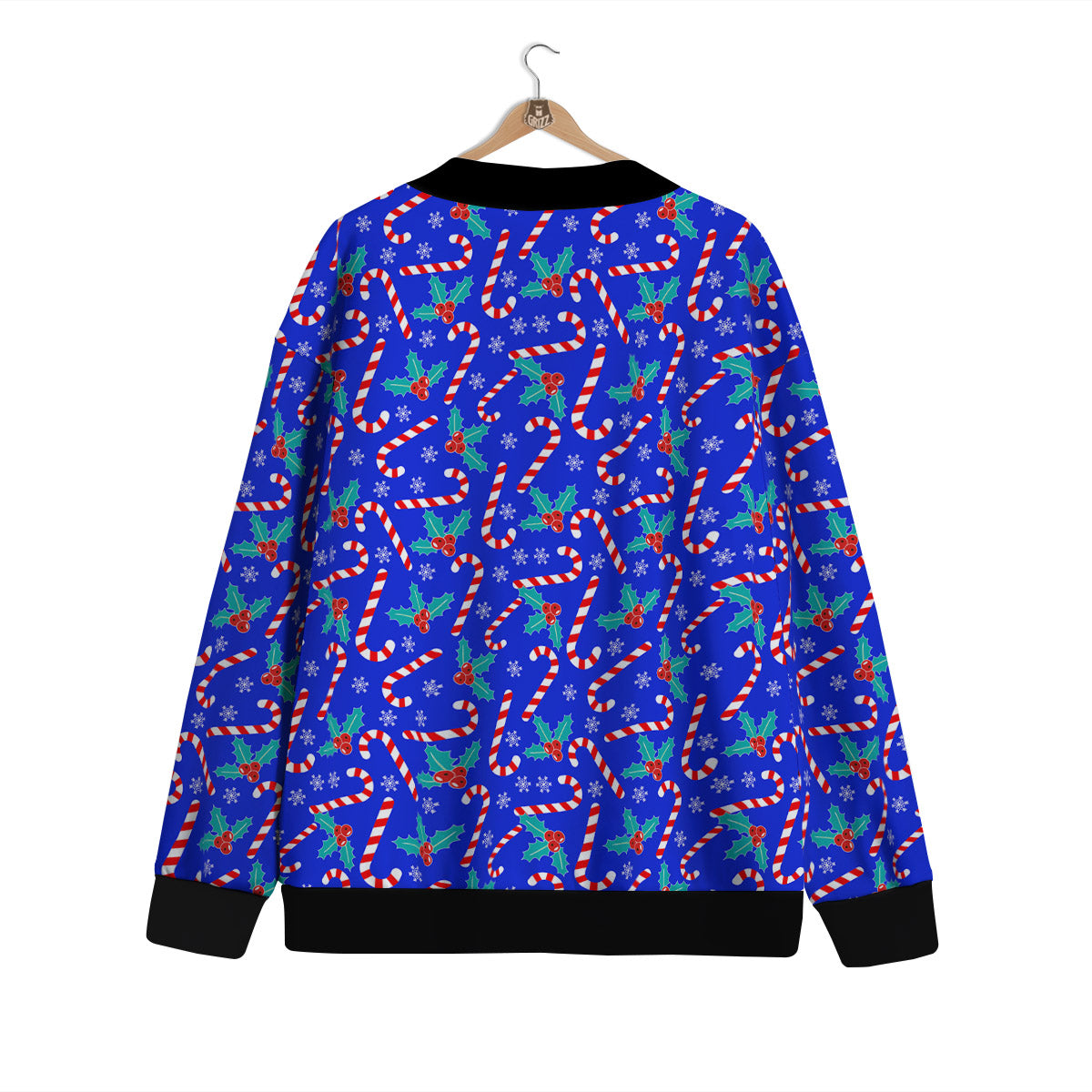 Candy And Christmas Berry Print Pattern Cardigan-grizzshop