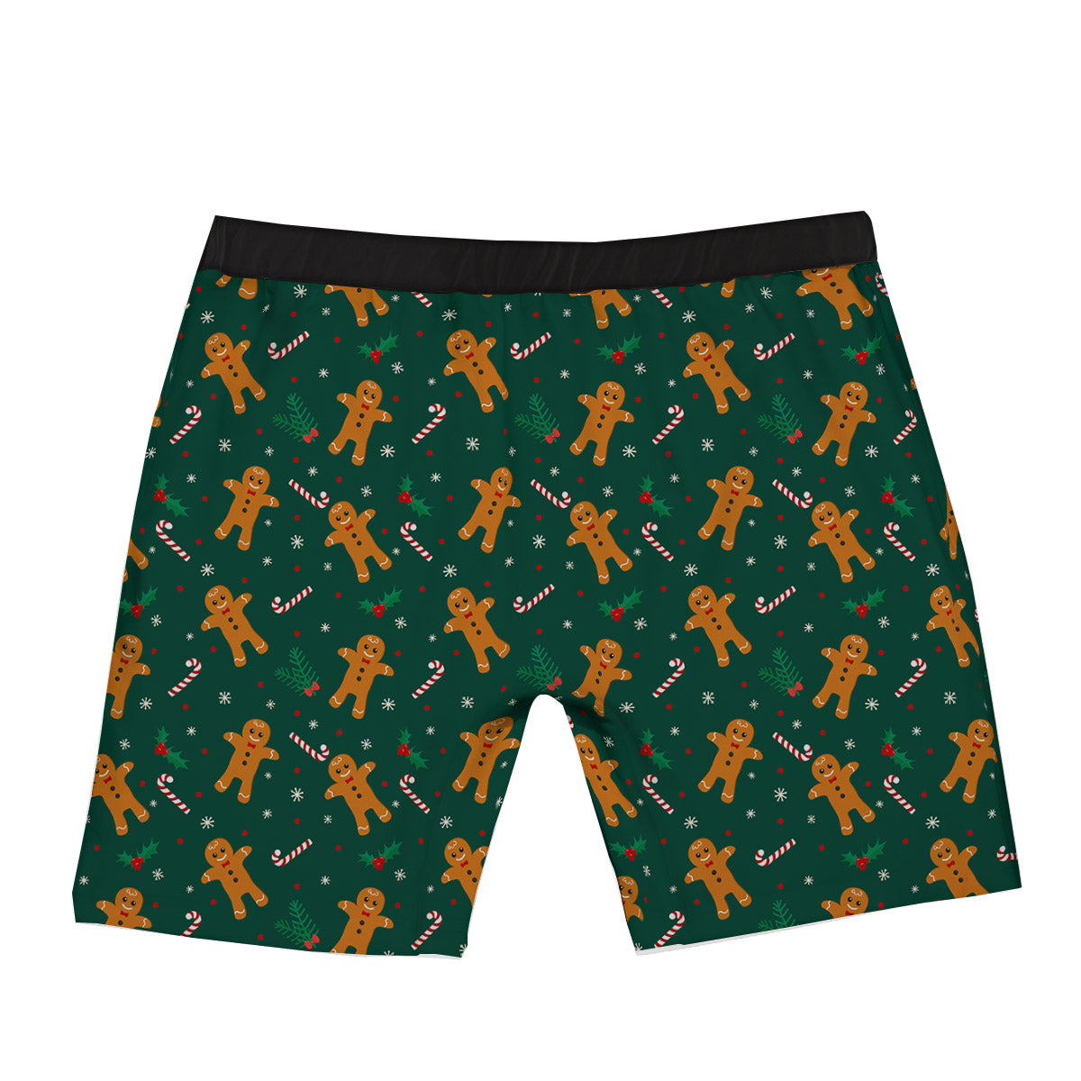 Candy And Christmas Cookie Print Pattern Boxer Briefs-grizzshop