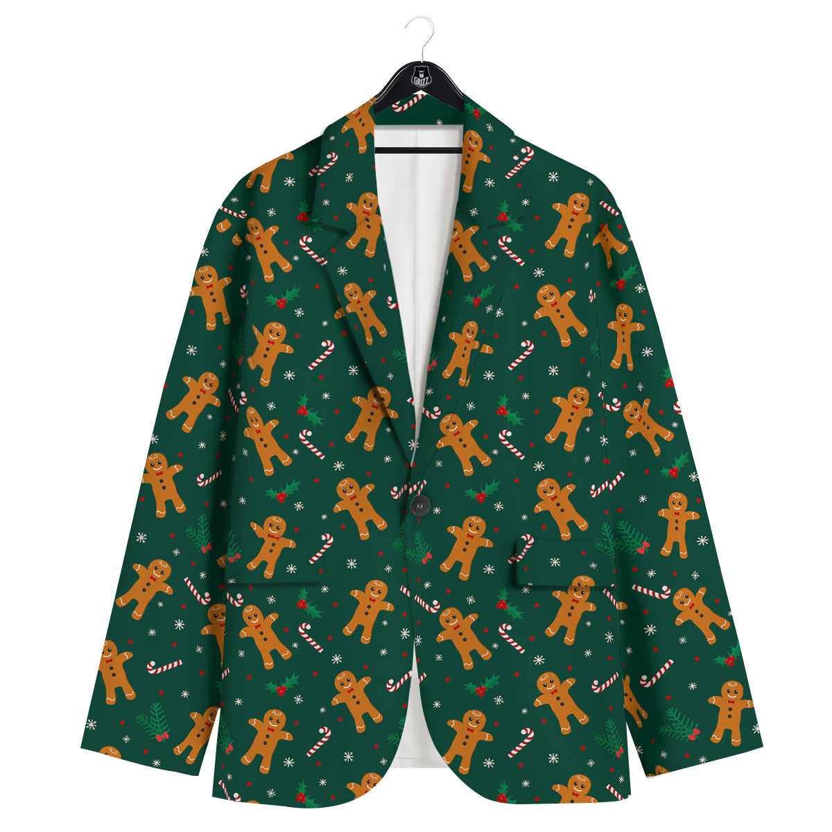 Candy And Christmas Cookie Print Pattern Men's Sport Coat-grizzshop