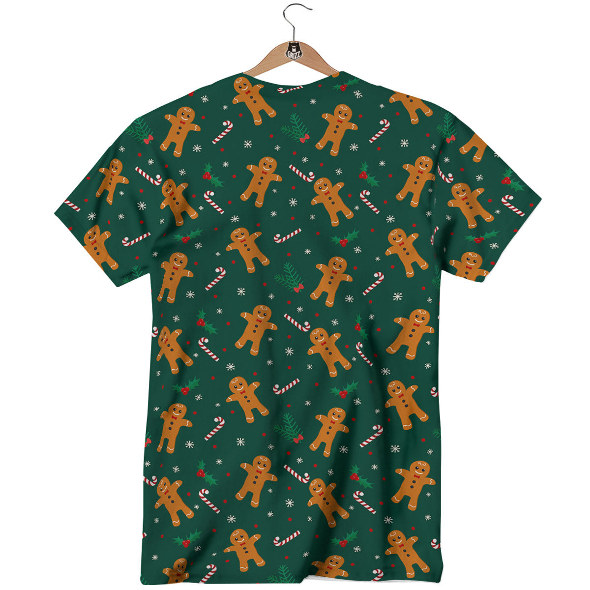 Candy And Christmas Cookie Print Pattern T-Shirt-grizzshop