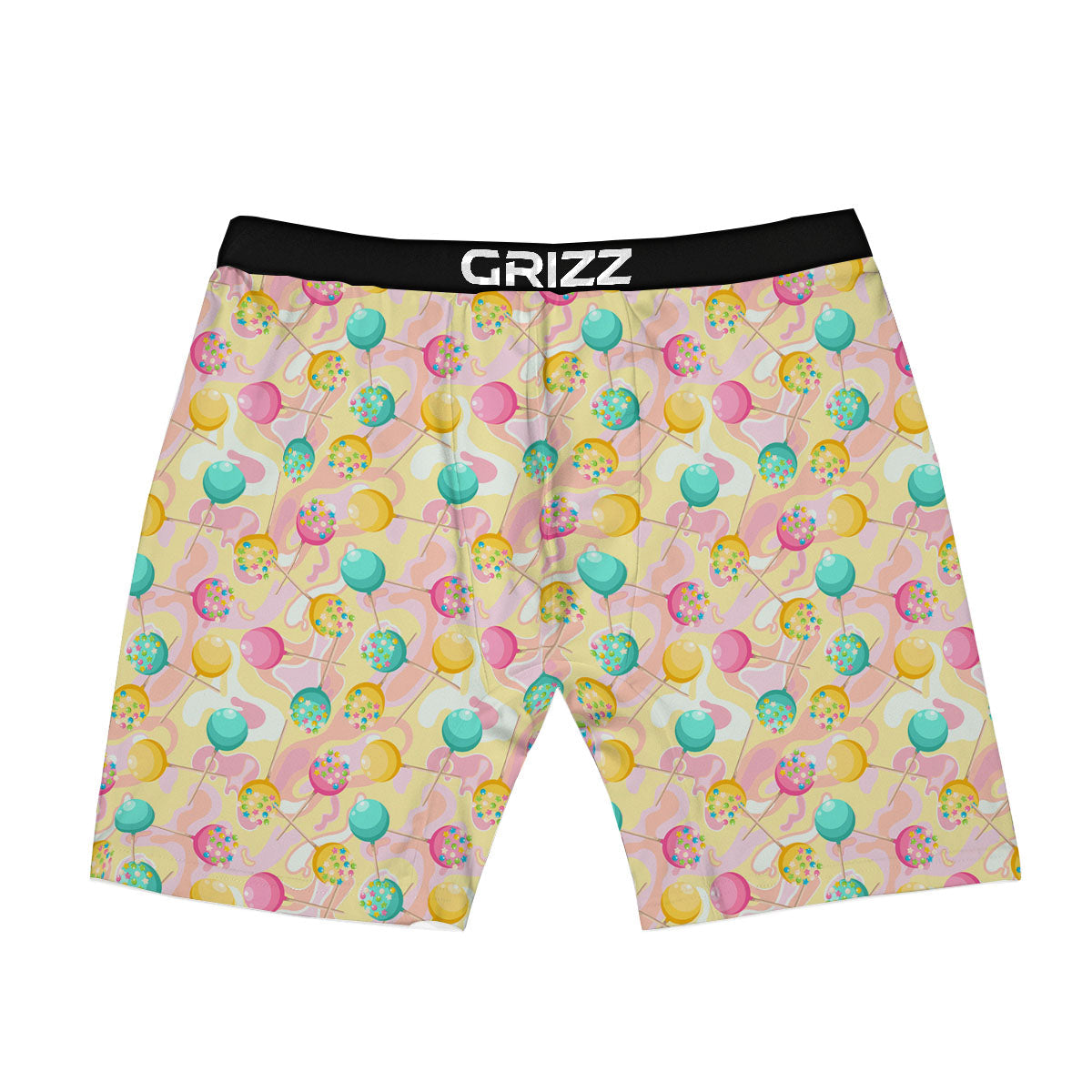 Candy And Colorful Lollipop Print Boxer Briefs-grizzshop
