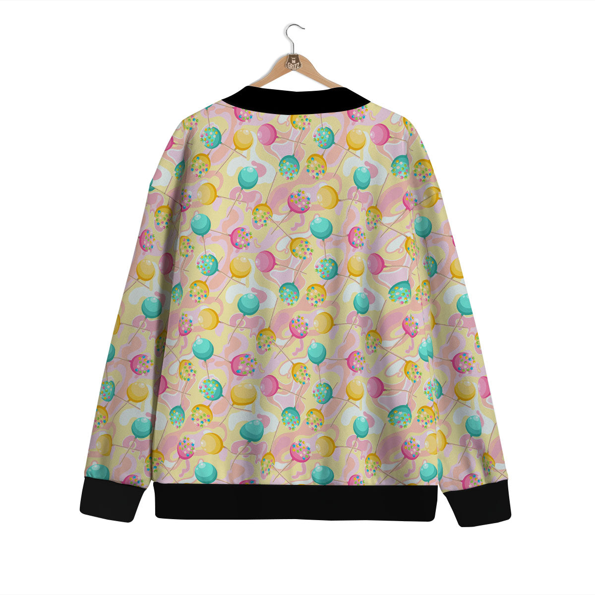 Candy And Colorful Lollipop Print Cardigan-grizzshop