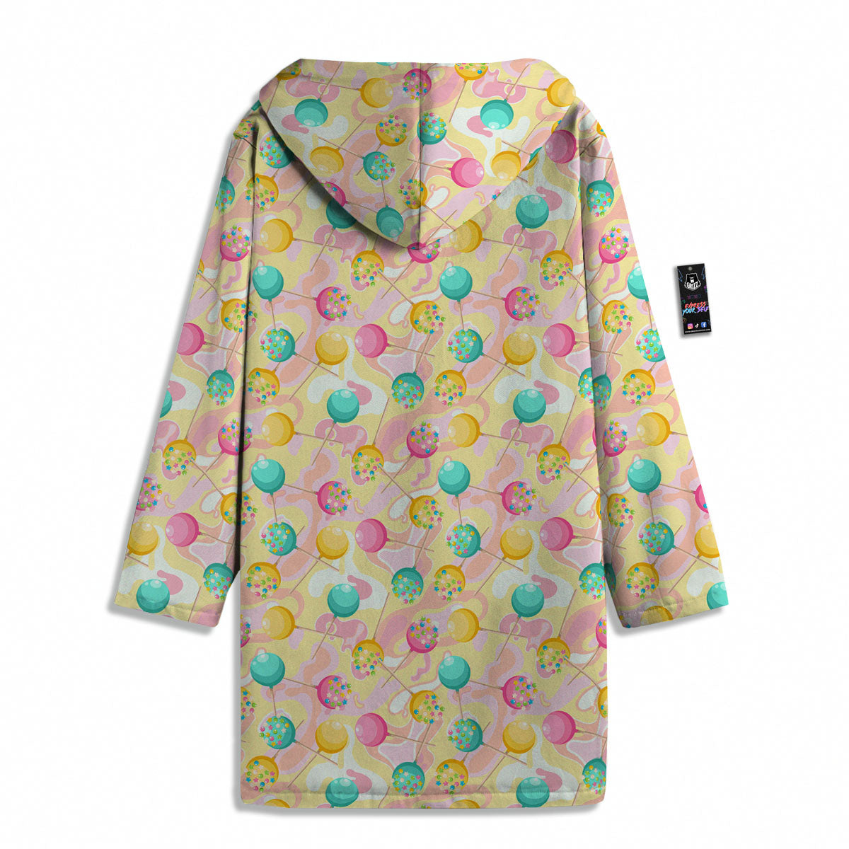Candy And Colorful Lollipop Print Men's Windbreaker Jacket-grizzshop