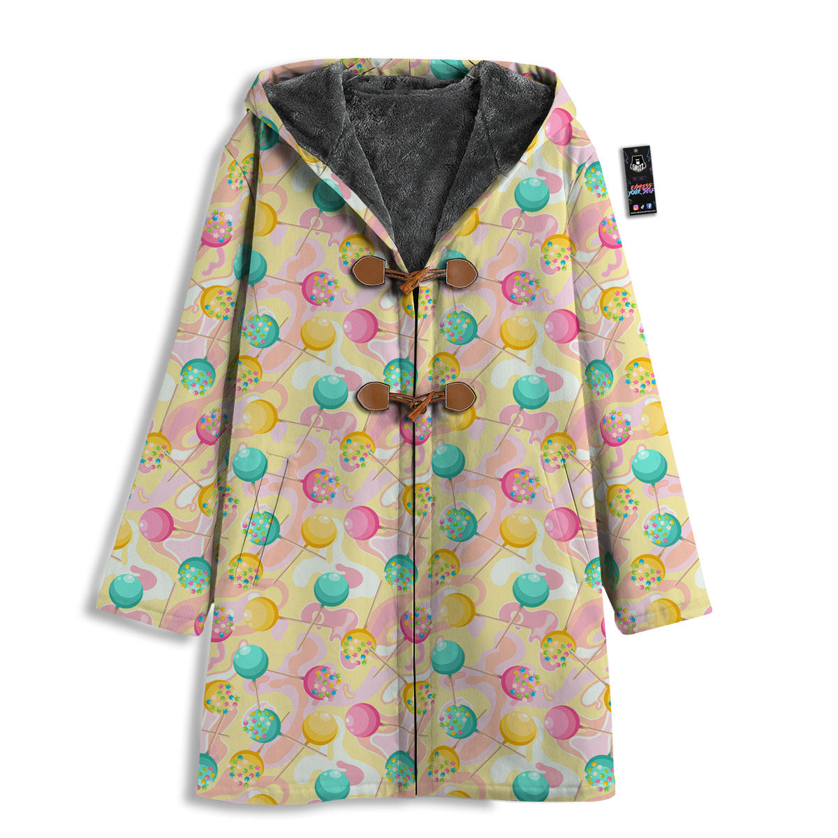 Candy And Colorful Lollipop Print Men's Windbreaker Jacket-grizzshop