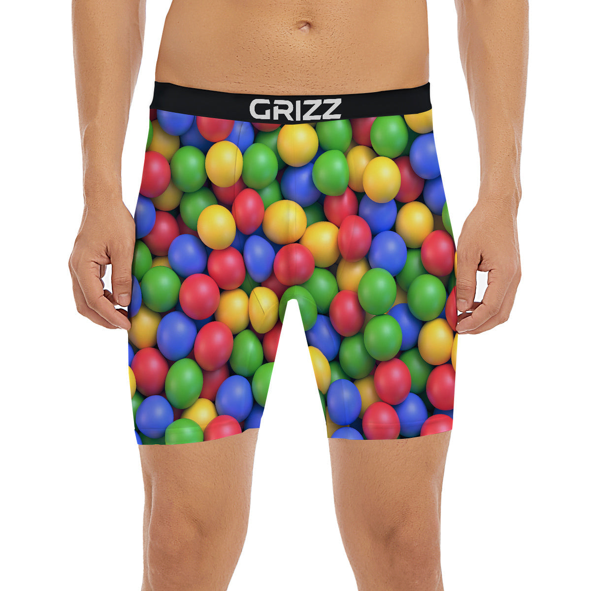 Candy Ball Colorful Print Boxer Briefs-grizzshop