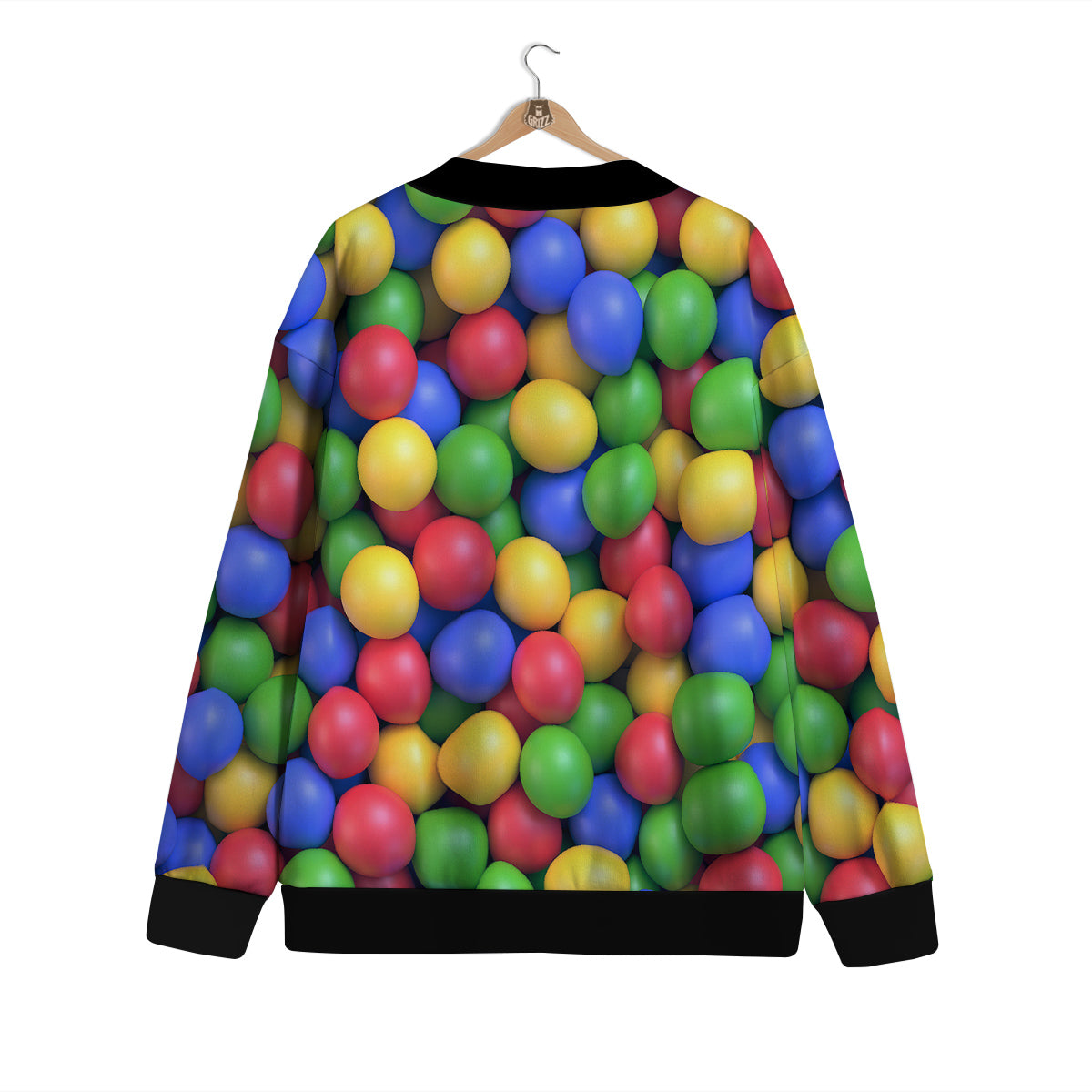 Candy Ball Colorful Print Cardigan-grizzshop