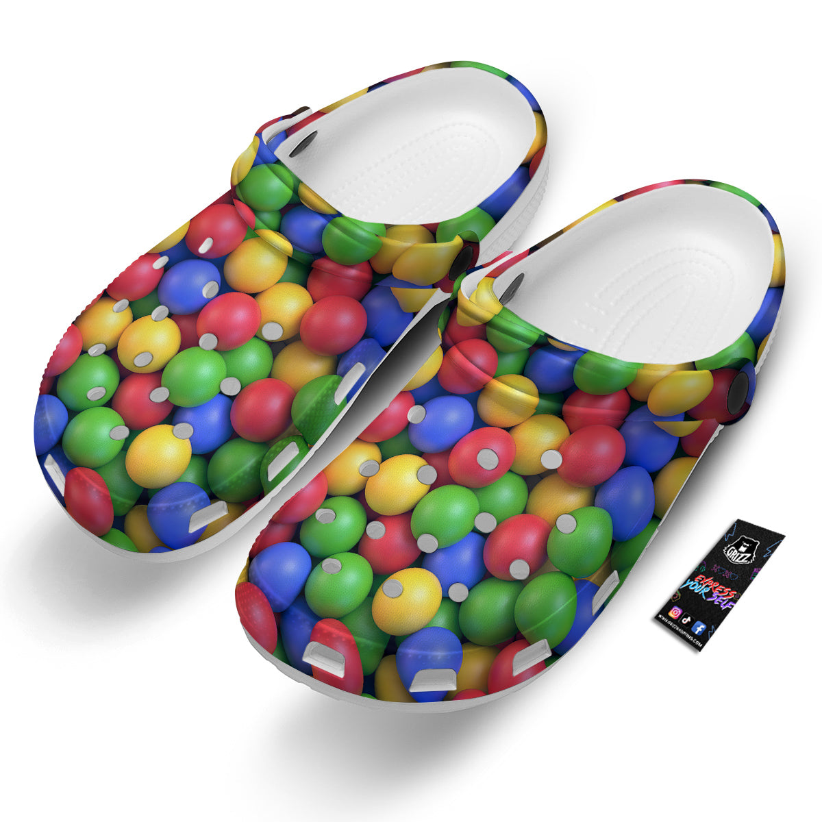 Candy Ball Colorful Print Clog-grizzshop
