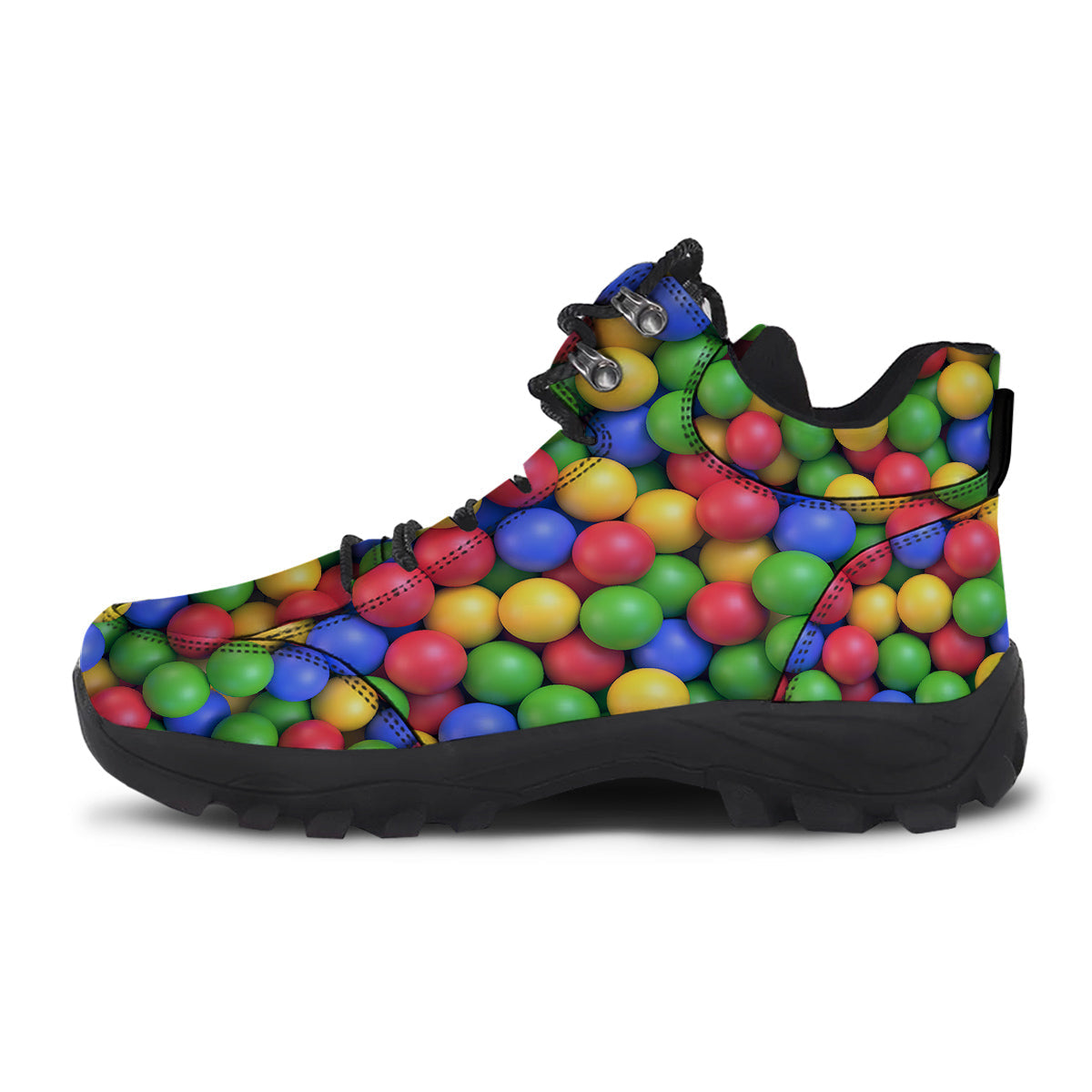 Candy Ball Colorful Print Hiking Shoes-grizzshop