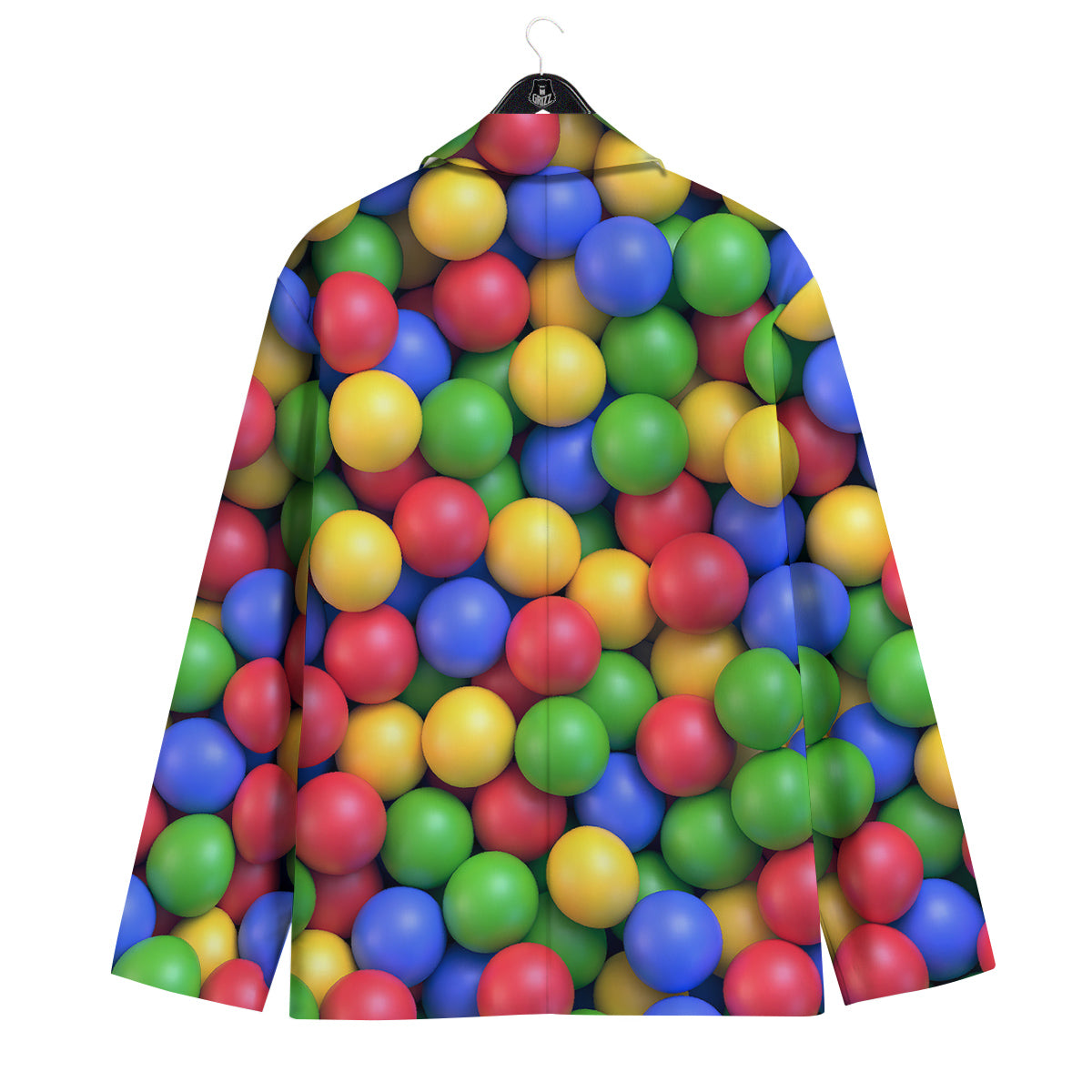 Candy Ball Colorful Print Men's Sport Coat-grizzshop