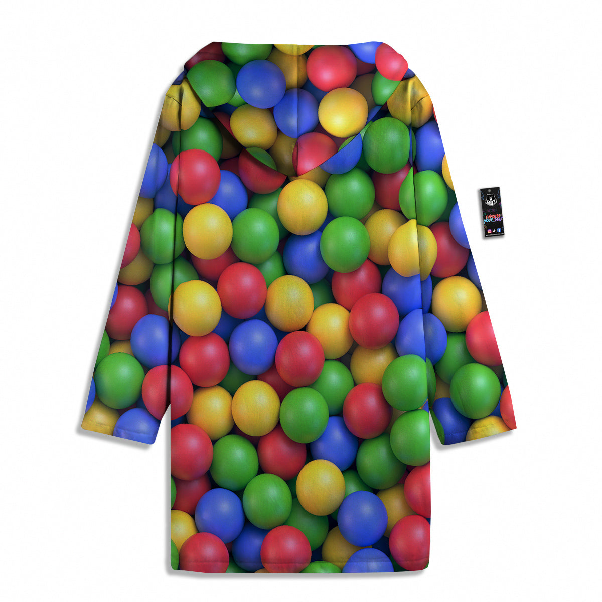 Candy Ball Colorful Print Men's Windbreaker Jacket-grizzshop