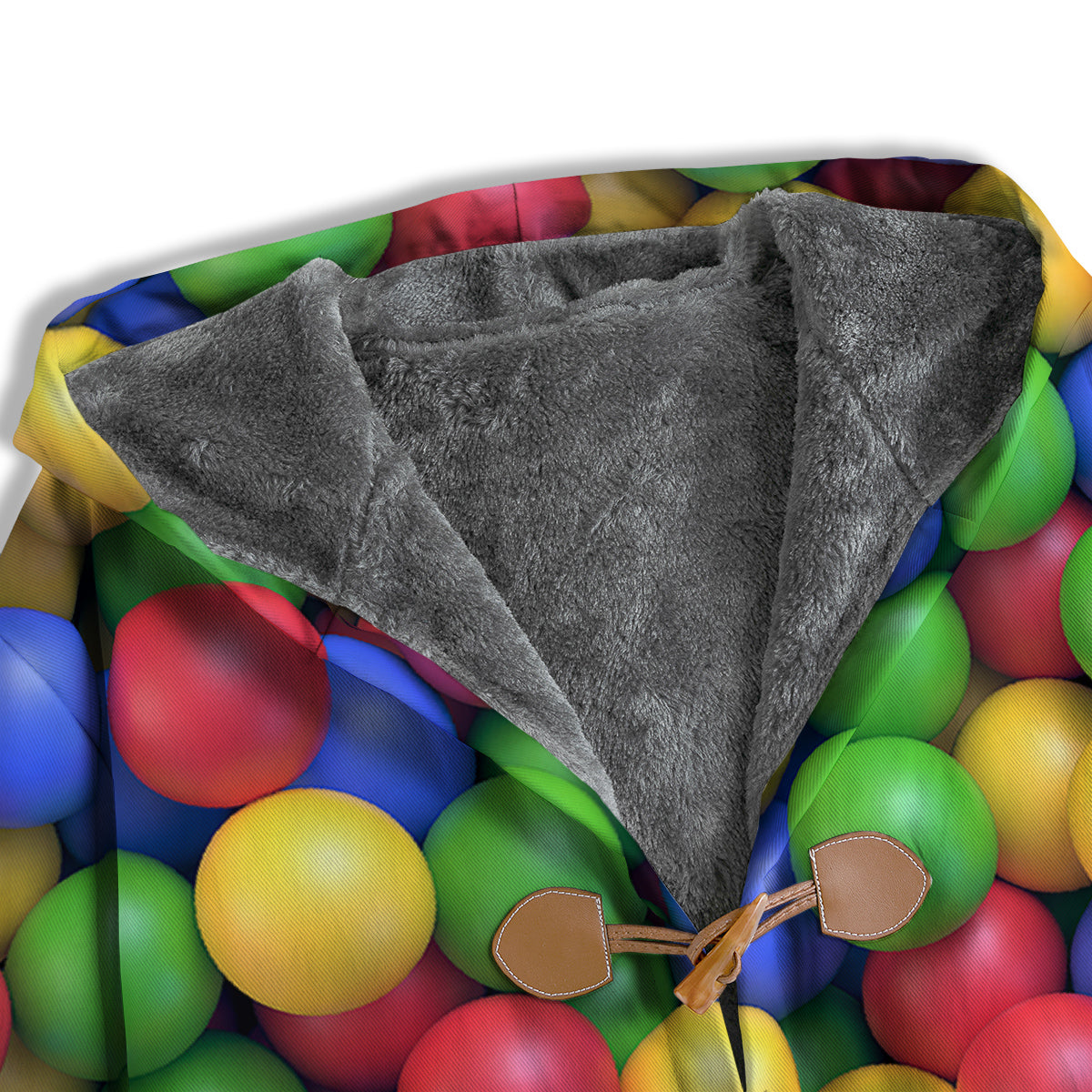 Candy Ball Colorful Print Men's Windbreaker Jacket-grizzshop