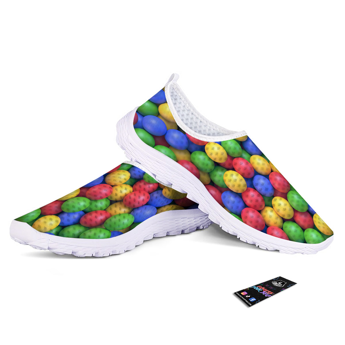Candy Ball Colorful Print Nurse Shoes-grizzshop