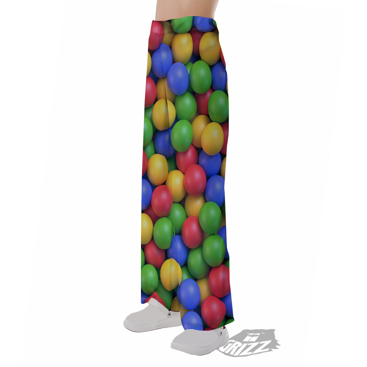 Candy Ball Colorful Print Pajama Pants-grizzshop