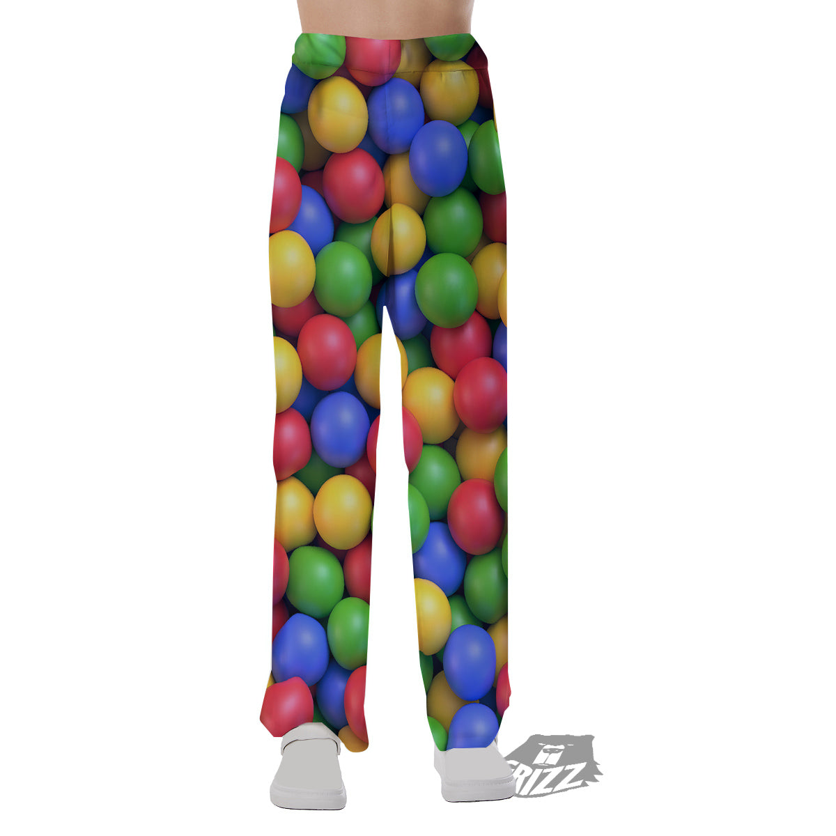 Candy Ball Colorful Print Pajama Pants-grizzshop
