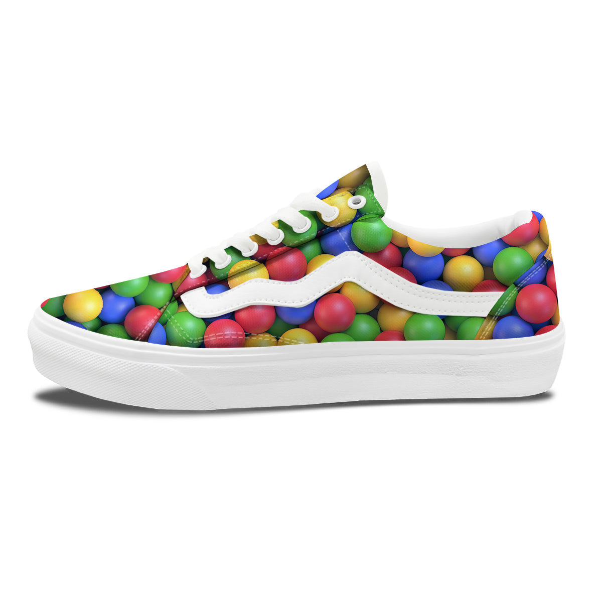Candy Ball Colorful Print Skate Shoes-grizzshop