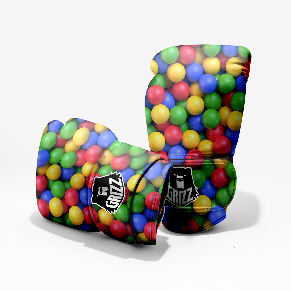 Candy Ball Colorful Print Pro Boxing Glove