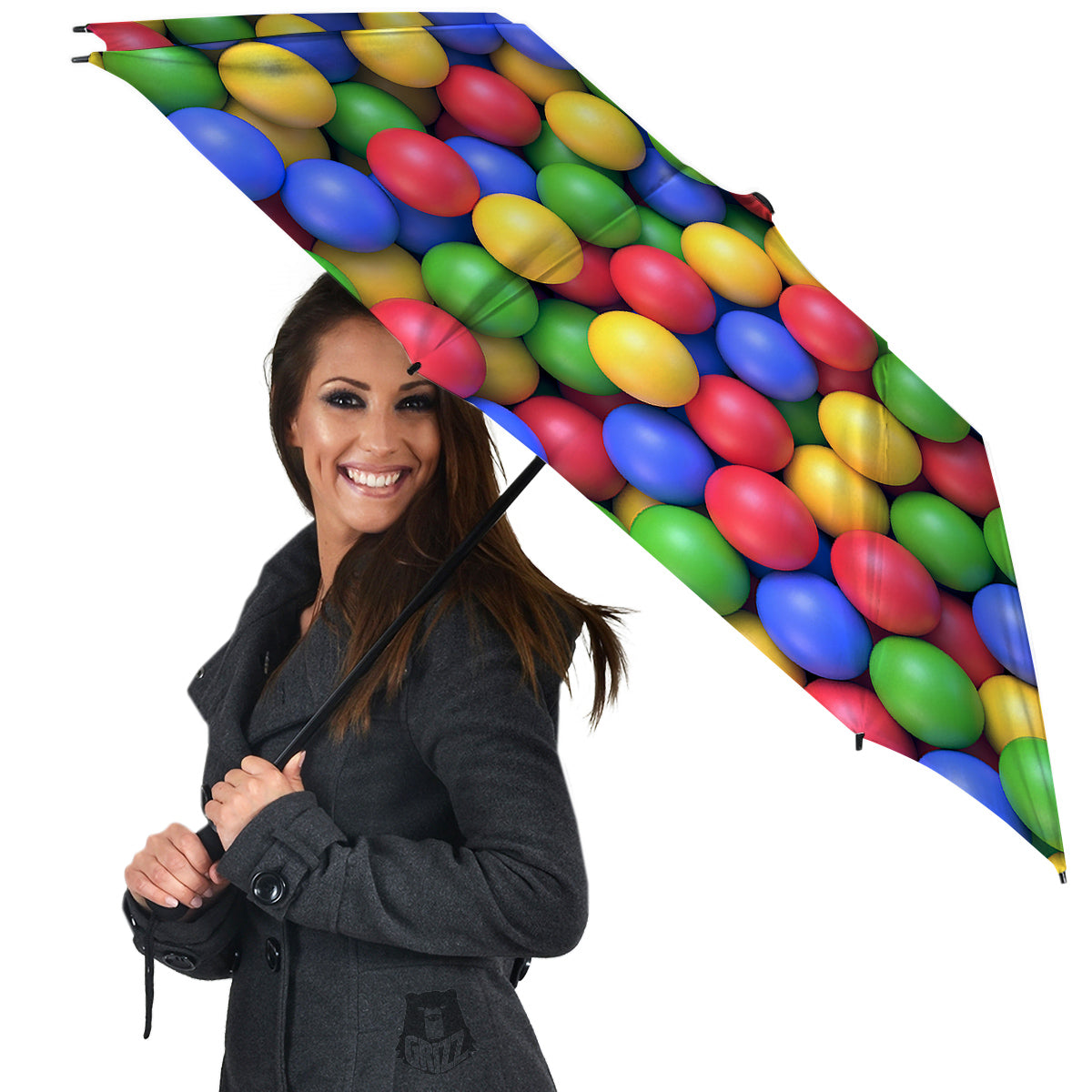 Candy Ball Colorful Print Umbrella-grizzshop