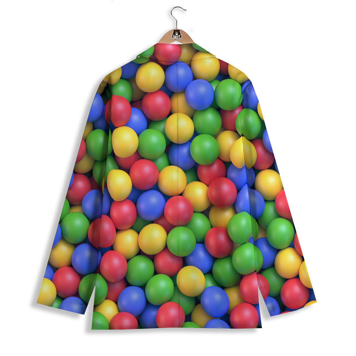 Candy Ball Colorful Print Women's Blazer-grizzshop