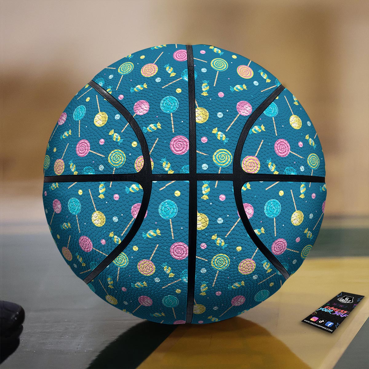 Candy Ball Sweet Print Pattern Basketball