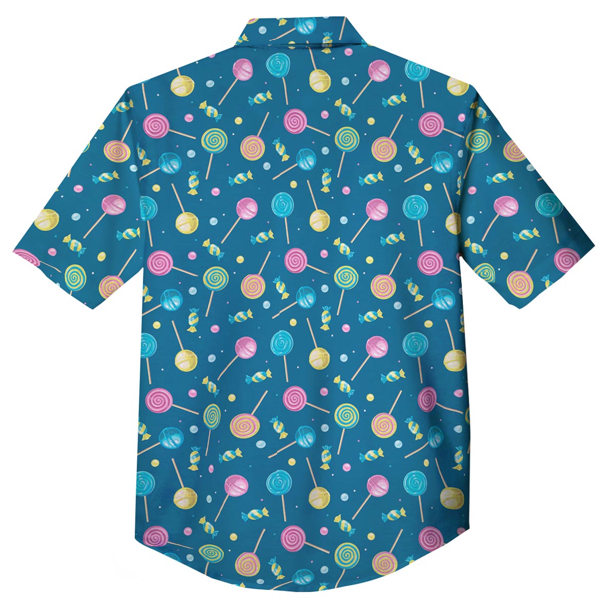 Candy Ball Sweet Print Pattern Button Up Shirt-grizzshop