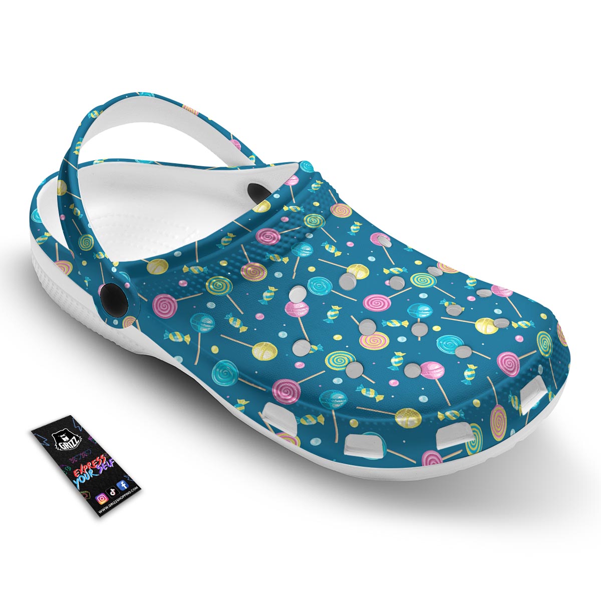 Candy Ball Sweet Print Pattern Clog-grizzshop