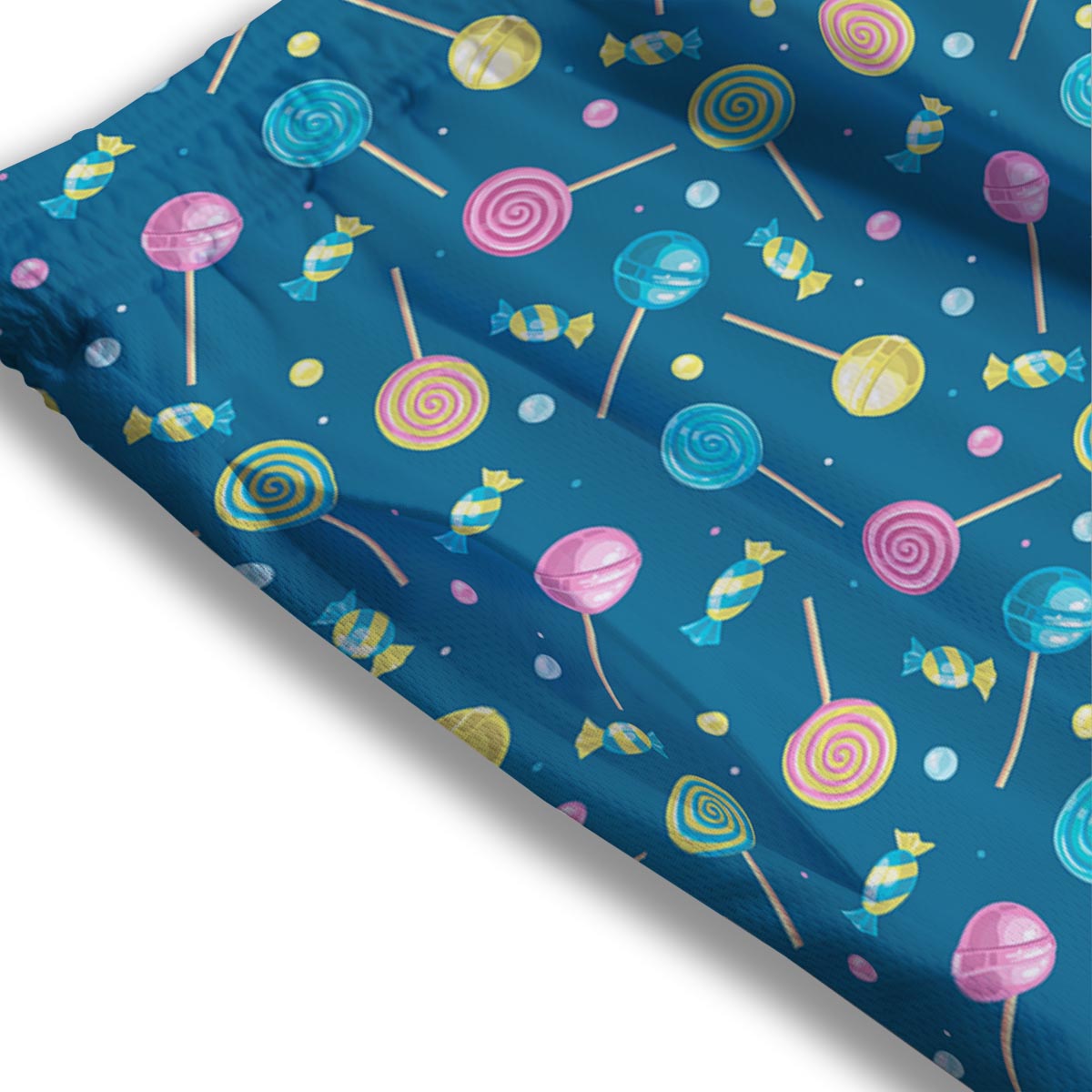Candy Ball Sweet Print Pattern Mesh Shorts