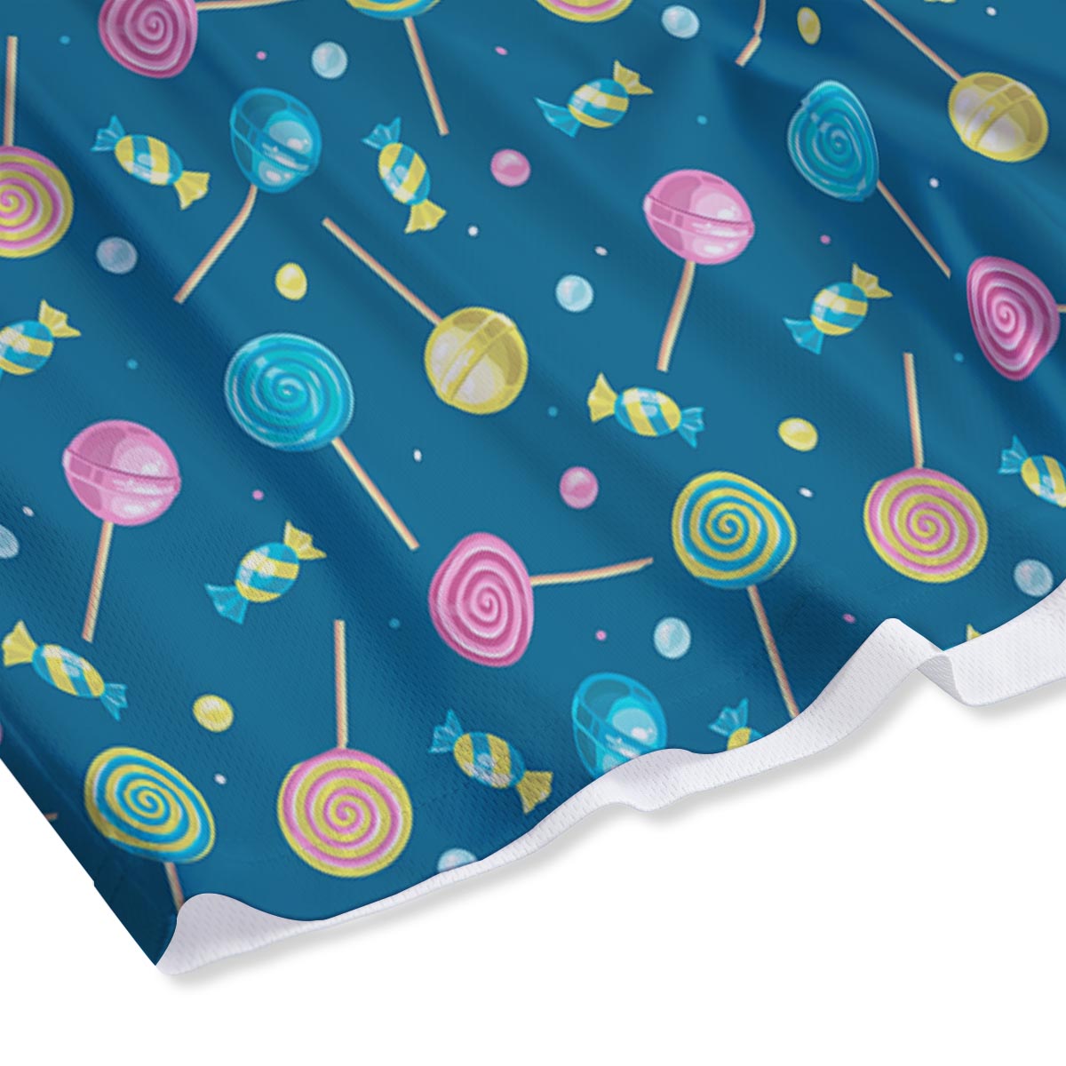 Candy Ball Sweet Print Pattern Mesh Shorts