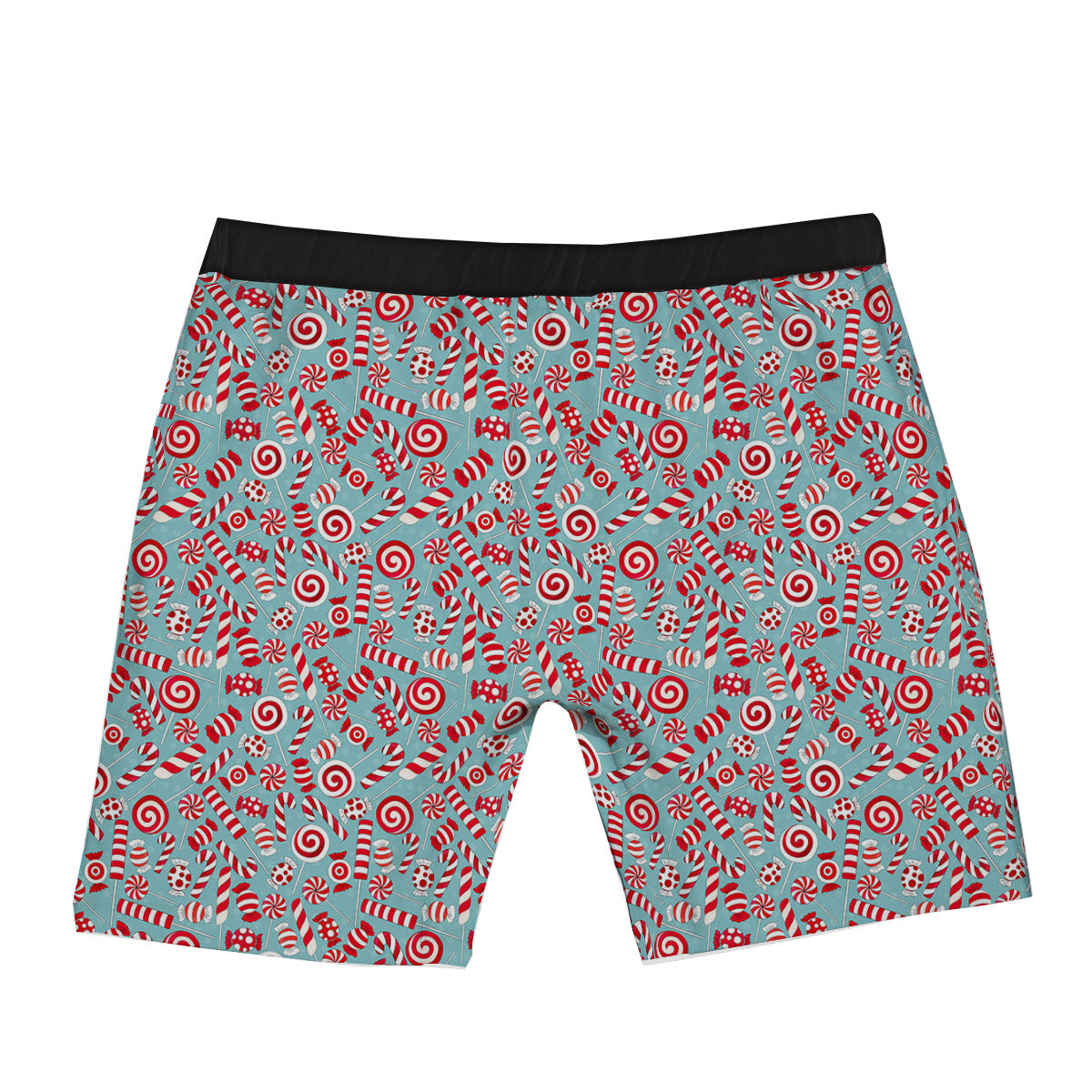 Candy Cane Christmas Print Pattern Boxer Briefs-grizzshop