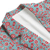 Candy Cane Christmas Print Pattern Men's Blazer-grizzshop