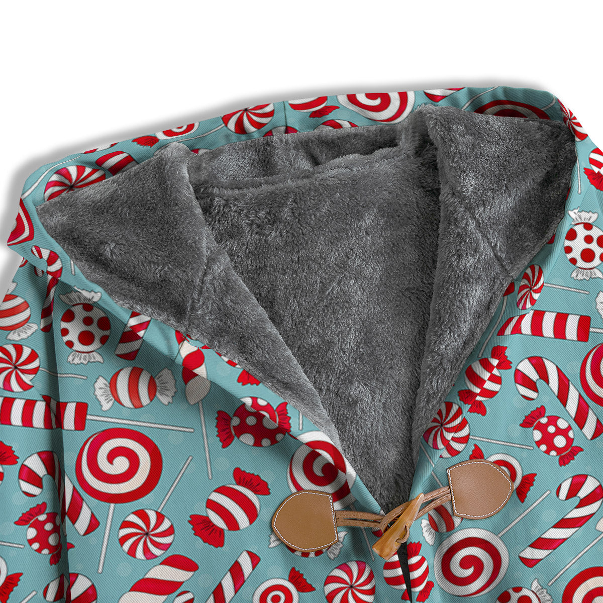 Candy Cane Christmas Print Pattern Men's Windbreaker Jacket-grizzshop