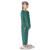 Candy Cane Merry Christmas Print Pattern Kid's Pajamas-grizzshop