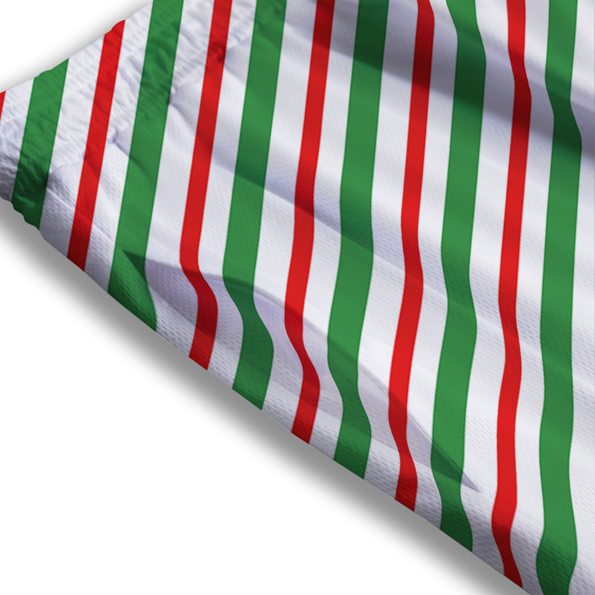 Christmas Decorated Tree Print Mesh Shorts