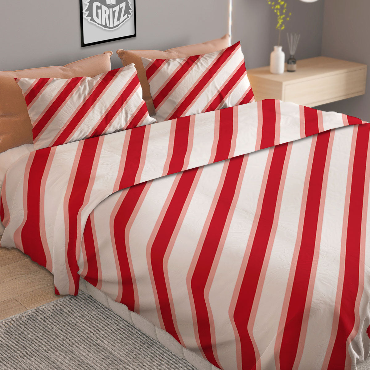 Buffalo Check Black And Violet Print Pattern Duvet Cover Bedding Set